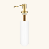 Distributeur savon cuisine encastrable Helika doré