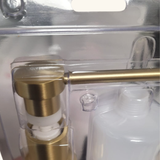Distributeur savon cuisine encastrable Helika doré Gold