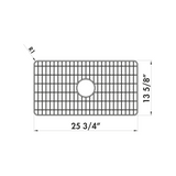 Grille en inox fond d'évier pour évier KATE 1 bac blanc 79x47 Chambord
