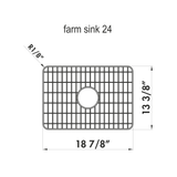 Grille en inox fond d'évier pour évier Chambord PHILIPPE I