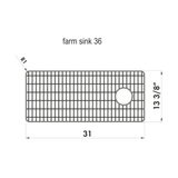 Grille en inox fond d'évier pour évier Chambord PHILIPPE III