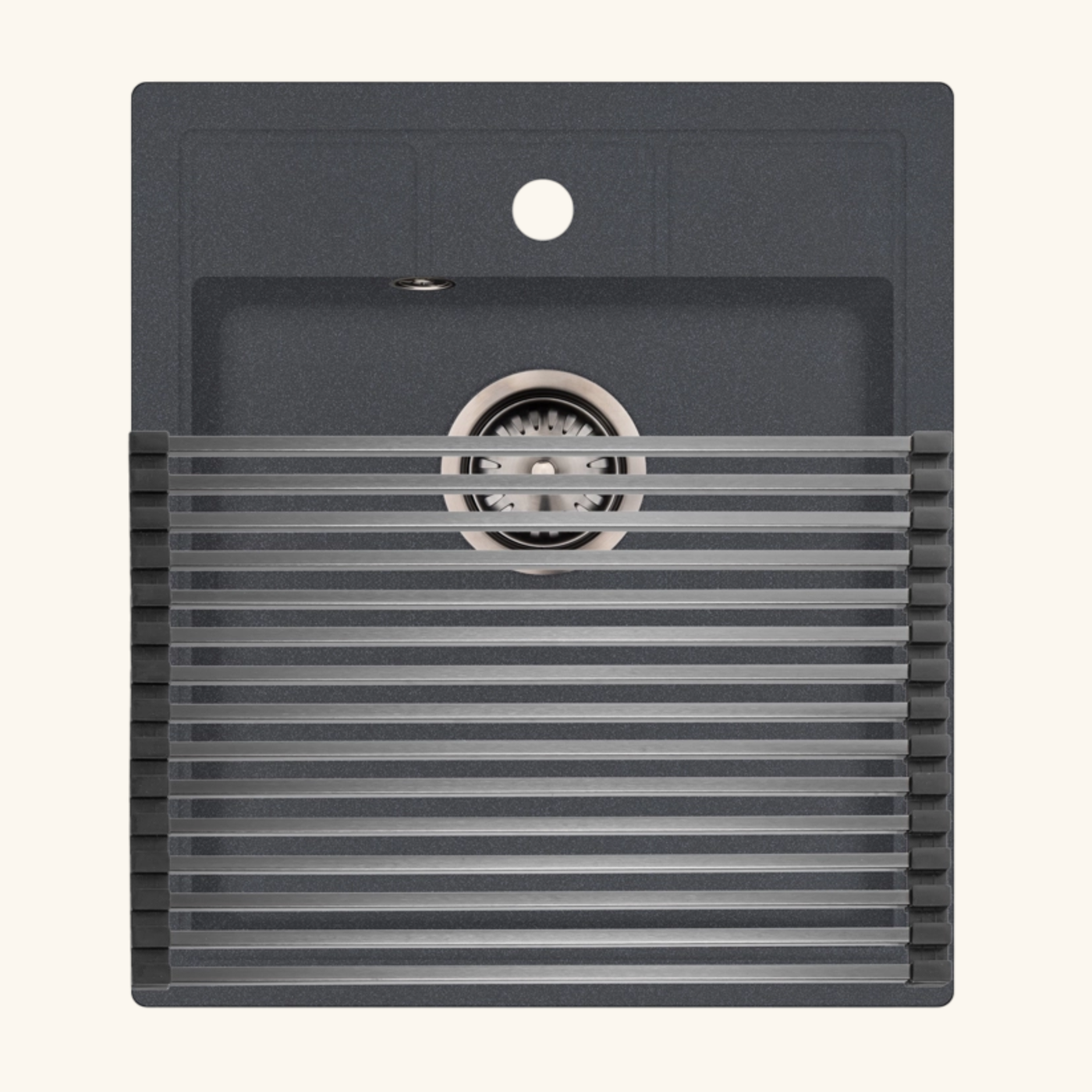 Egouttoir vaisselle rabattable inox Helika - dessous de plat inox