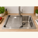 Grille en inox égouttoir LEONARD 33x39 cm pour évier cuisine
