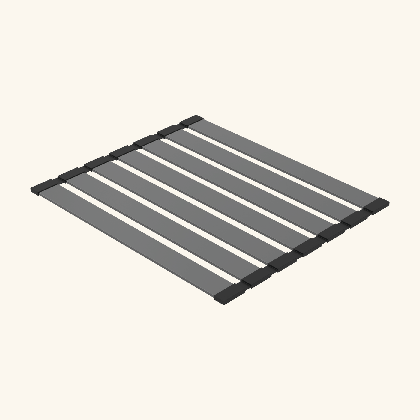 Égouttoir vaisselle rabattable inox PVD noir métallisé Luisina LEGATO - dessous de plat noir