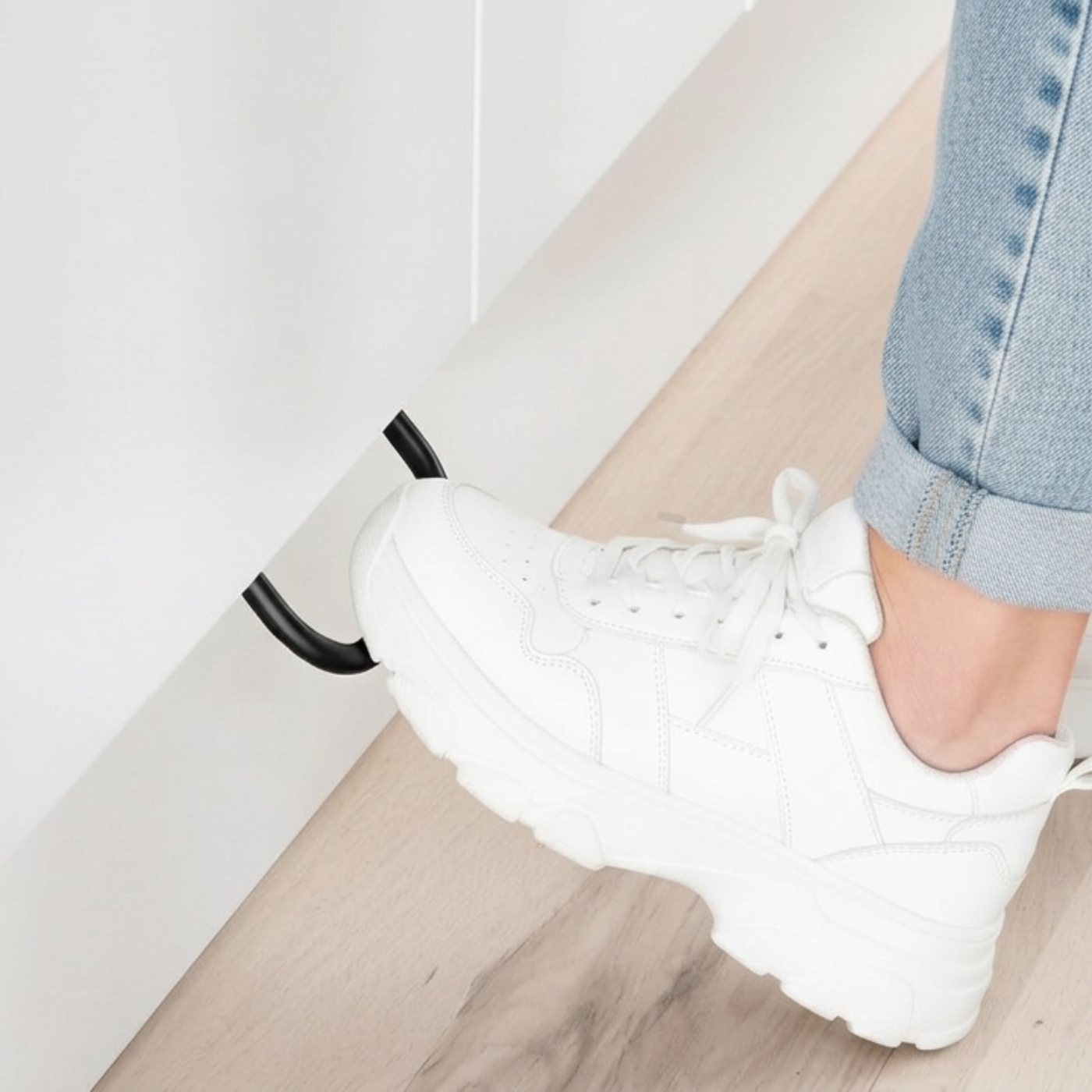 Pédale ouverture porte cuisine MOUV' - pédale ouverture tiroir noir