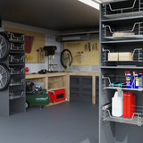 Panier tiroir télescopique Chromé pour meuble 50cm