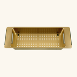 Passoire évier colander Luisina en Inox PVD doré
