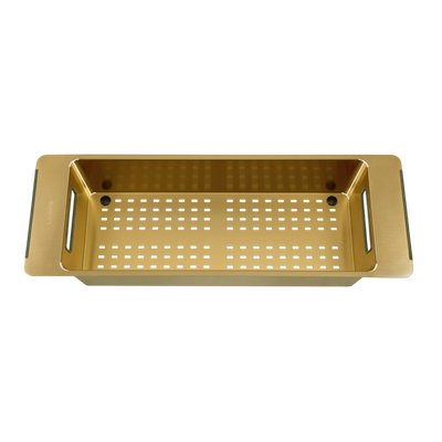 Passoire évier colander Luisina en Inox PVD doré