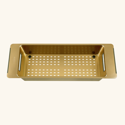 Passoire évier colander Luisina en Inox PVD doré