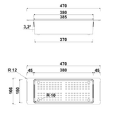 Passoire évier colander Luisina en Inox PVD doré