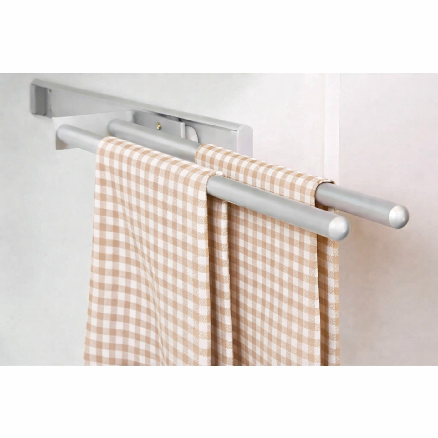 Porte torchon cuisine coulissant 2 branches - accroche torchon LIAM