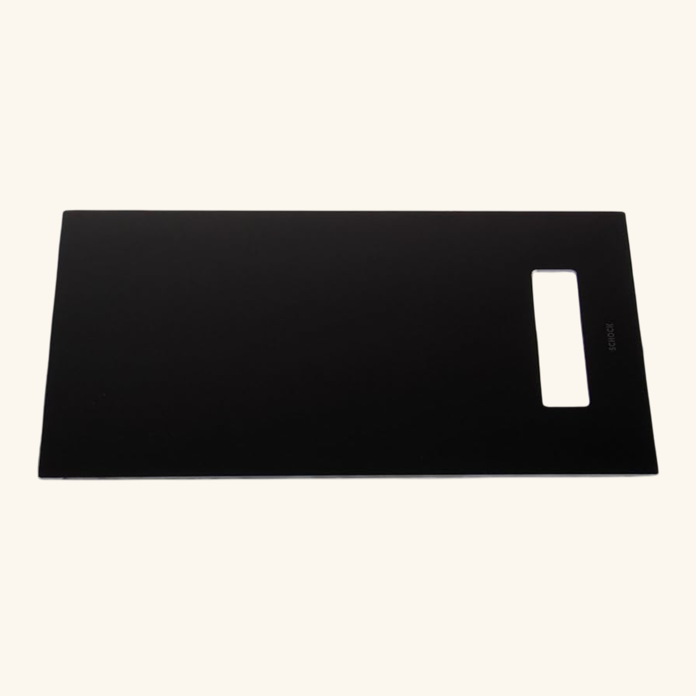 Grande planche à découper Schock en verre noir CLARA