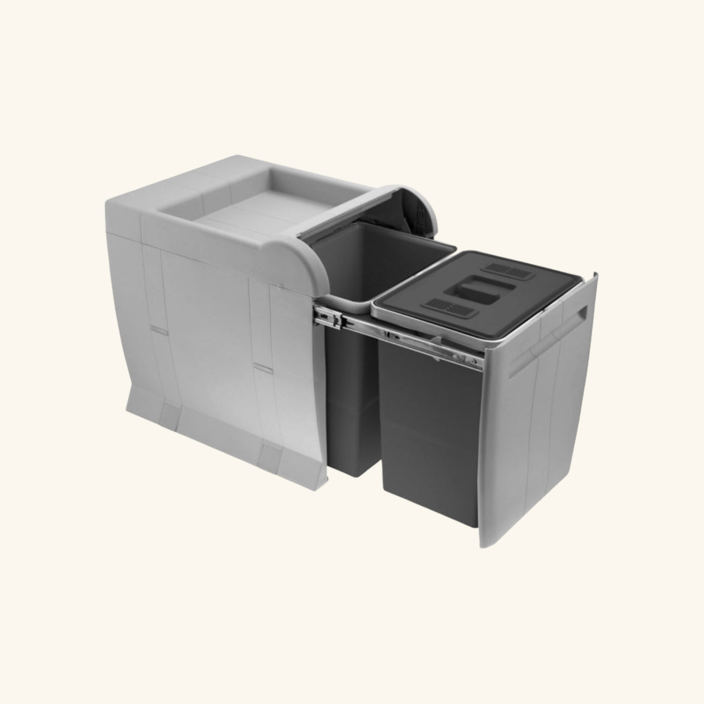 Poubelle cuisine BATURA - poubelle encastrable 2 x 18 litres