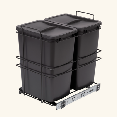 Poubelle cuisine PROMAX - poubelle encastrable 2 x 35 litres