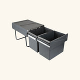 Poubelle cuisine TEMPO - poubelle encastrable 2 x 15 litres