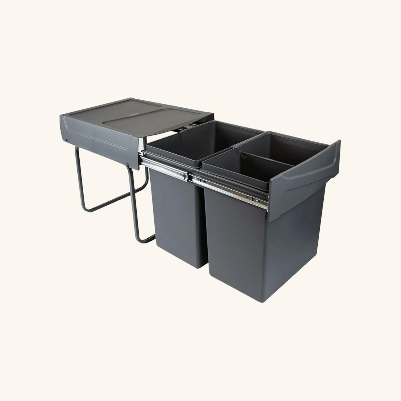 Poubelle cuisine JOKA - poubelle encastrable 2 x 20 litres