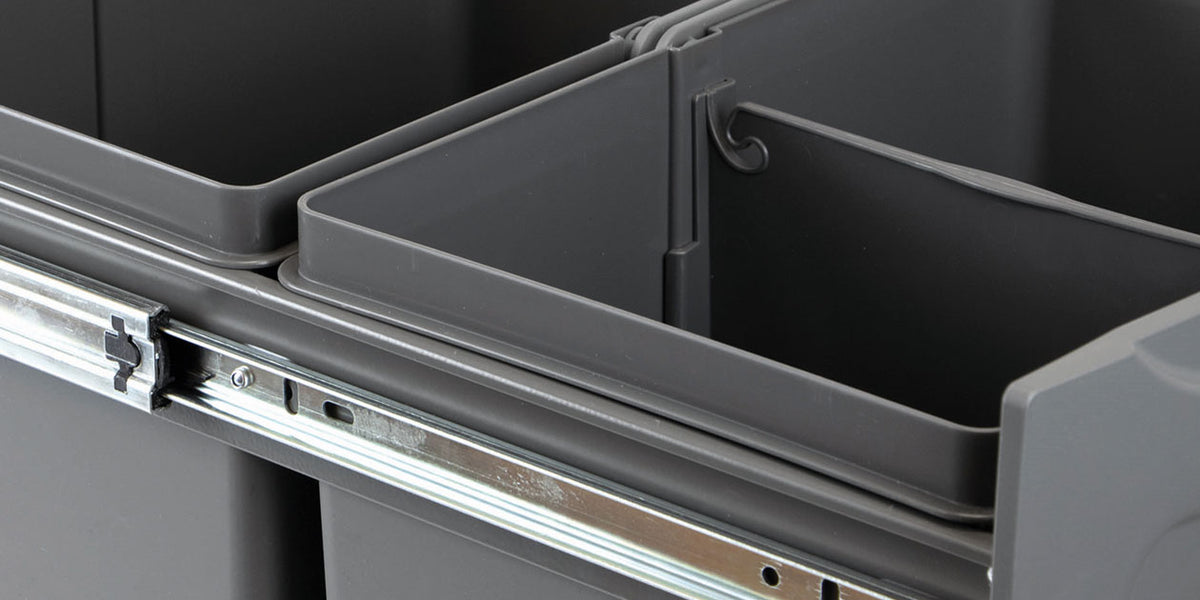 Poubelle de cuisine encastrable JOKA - 2x20 litres pour une cuisine aménagée