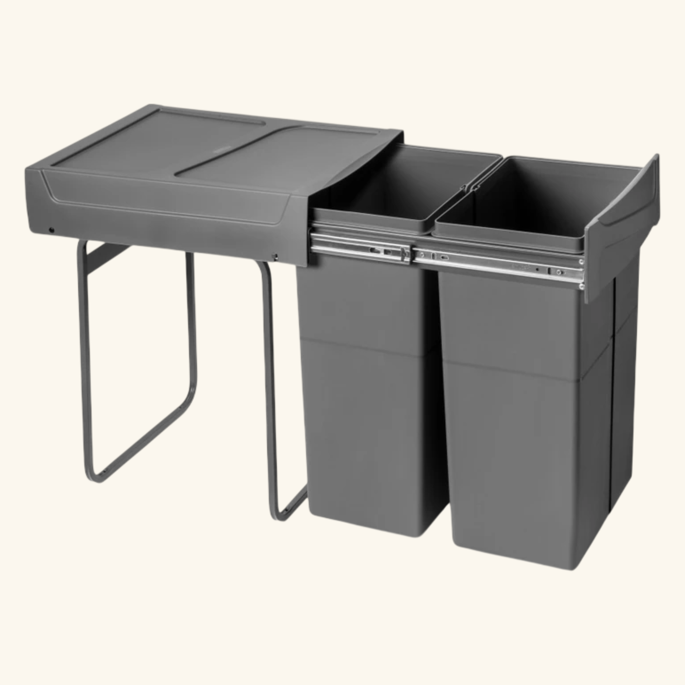 Poubelle cuisine CLEANLINE - poubelle encastrable 2 x 25 litres