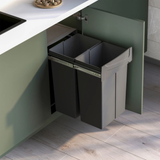 Poubelle cuisine CLEANLINE - poubelle encastrable 2 x 25 litres