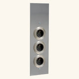 Prise cuisine ESQUINA - Bloc 3 prises inox brossé