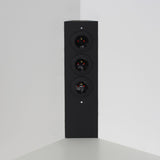 Prise cuisine ESQUINA - Bloc 3 prises Soft Touch noir