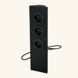 Prise cuisine ESQUINA - Bloc 3 prises Soft Touch noir