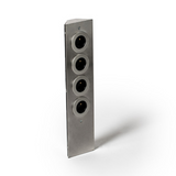 Prise cuisine ESQUINA - Multiprise 4 prises inox brossé