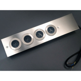 Prise cuisine ESQUINA - Multiprise 4 prises inox brossé