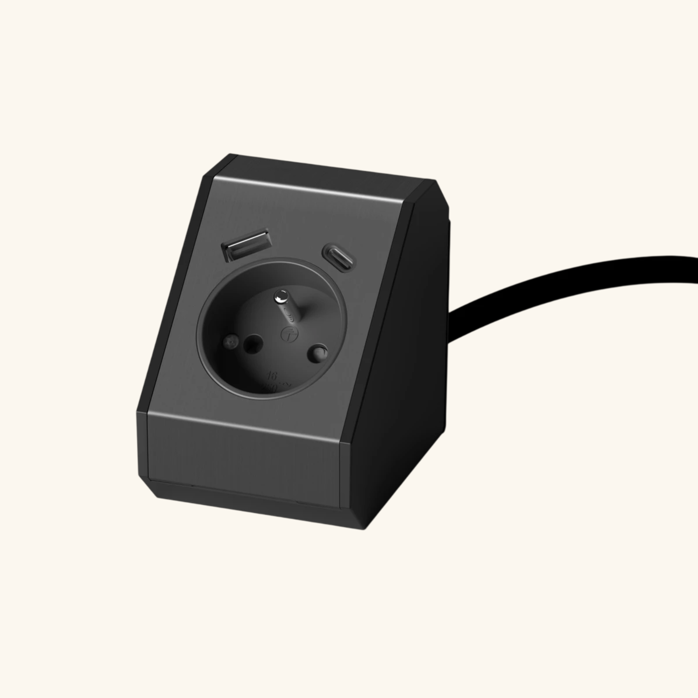 Prise d'angle cuisine TETRIS - Triple prise, 1 prise + 1 prise USB-A + 1 prise USB-C