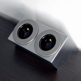 Prise cuisine BARRY - Double prise inox brossé