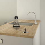 Prise plan de travail ALTON - Double prise à encastrer inox