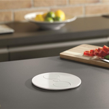 Prise plan de travail ALTON - Double prise à encastrer blanc mat