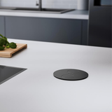 Prise plan de travail ALTON - Double prise à encastrer noir mat