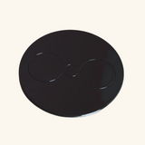 Prise plan de travail ALTON - Double prise à encastrer noir mat