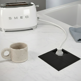 Prise plan de travail Luisina TSUNO - Double prise à encastrer noir mat