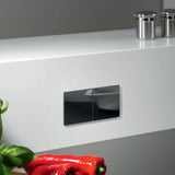 Prise plan de travail COMO - Double prise à encastrer noir