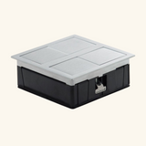 Prise plan de travail Luisina TSUNO - Double prise à encastrer inox