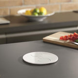 Prise plan de travail DELTA - Multiprise 1 prise + 2 USB-A à encastrer blanc mat