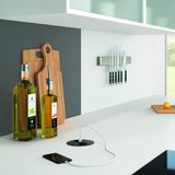 Prise plan de travail DELTA - Multiprise 1 prise + 2 USB-A à encastrer noir mat