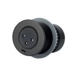 Prise plan de travail HOP - Multiprise 1 prise + 1 USB-C + 1 adaptateur USB à encastrer noir