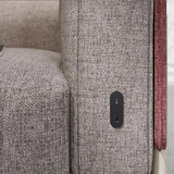 Prise USB murale ARCHEA 1 prise USB C + 1 USB-A - Prise ovale encastrable noir