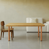 Pied de table réglable métal Rond Cuivre mat H 70.5 x l 6 cm