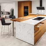 Pied plan de travail réglable Rond Chromé H 87 x l 6 cm