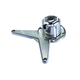 Pied plan de travail réglable Rond Blanc H 87 x l 6 cm