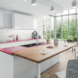 Pied plan de travail réglable Rond Blanc H 87 x l 6 cm