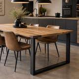 Pied de table rectangulaire DANNY métal noir H 72 x l 90 cm