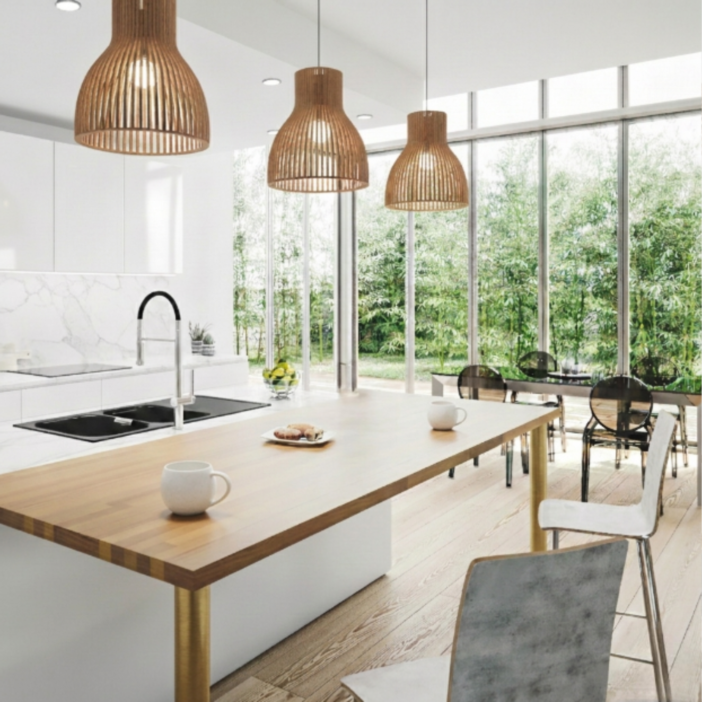 Pied plan de travail réglable Rond en acier Doré mat H 87 x l 6 cm