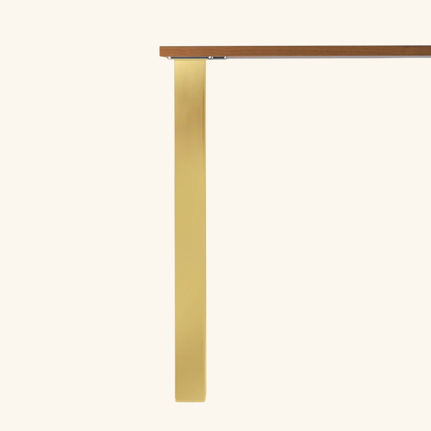 Pied plan de travail réglable Carré Doré mat H 87 x l 6 cm