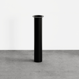 Pied plan de travail colonne RAPHAEL en acier tube Rond droit large Noir H 90 x l 16 cm