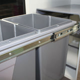 Poubelle cuisine RYVEN - poubelle encastrable 2 x 20 litres